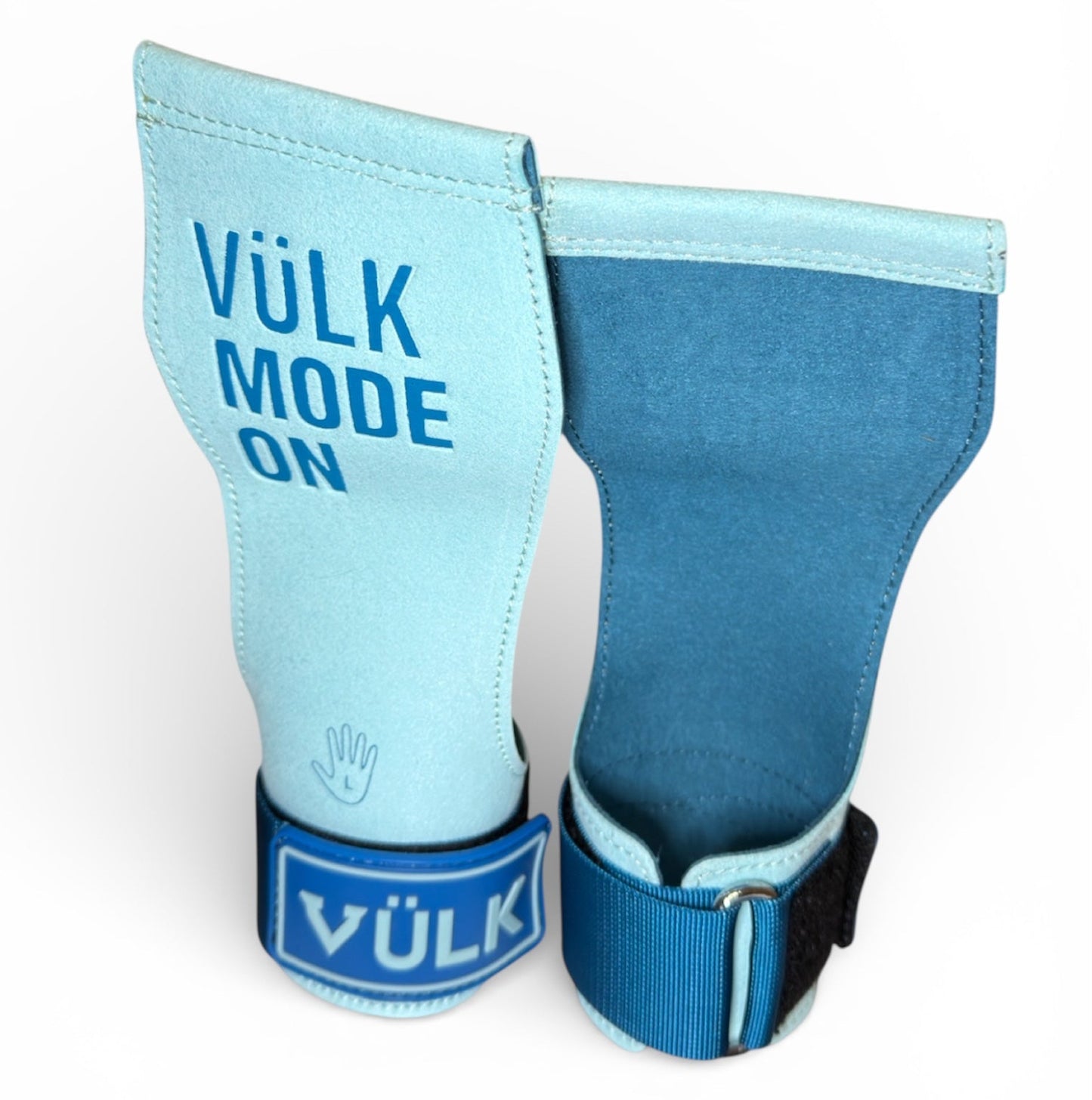 Calleras con magnesio VÜLK + Muñequeras + Bolsa de Transporte AZUL