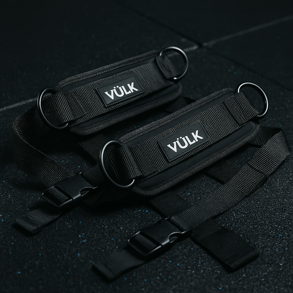 Tobilleras de Entrenamiento VÜLK – Doble Anclaje Profesional para Poleas