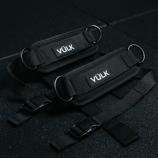 Tobilleras de Entrenamiento VÜLK – Doble Anclaje Profesional para Poleas