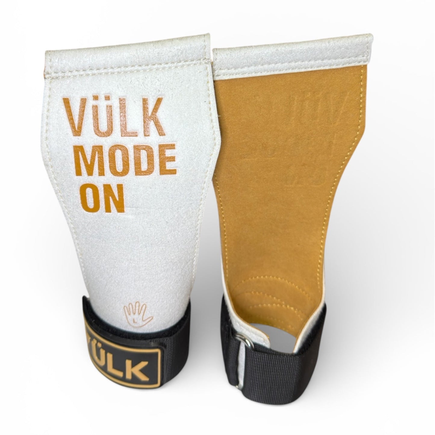 Calleras con magnesio VÜLK + Muñequeras + Bolsa de Transporte MARRÓN