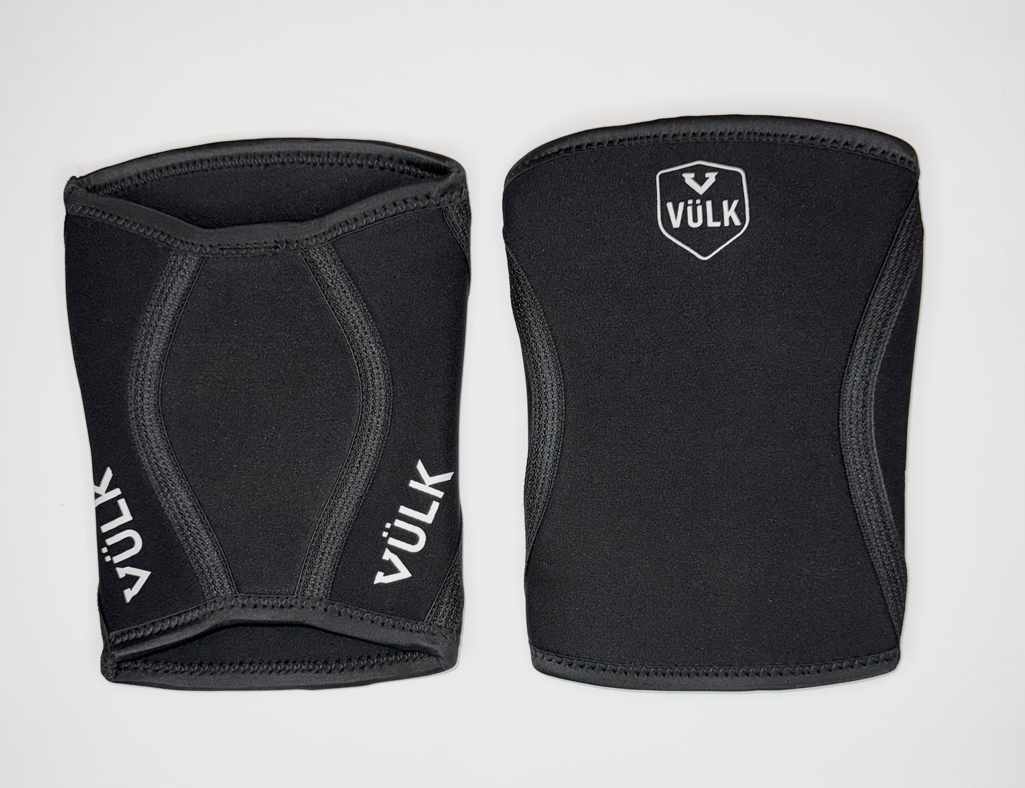 Rodilleras de Compresión 7mm VÜLK + bolsa de almacenamiento – Soporte Neopreno para CrossFit, Gym y Halterofilia