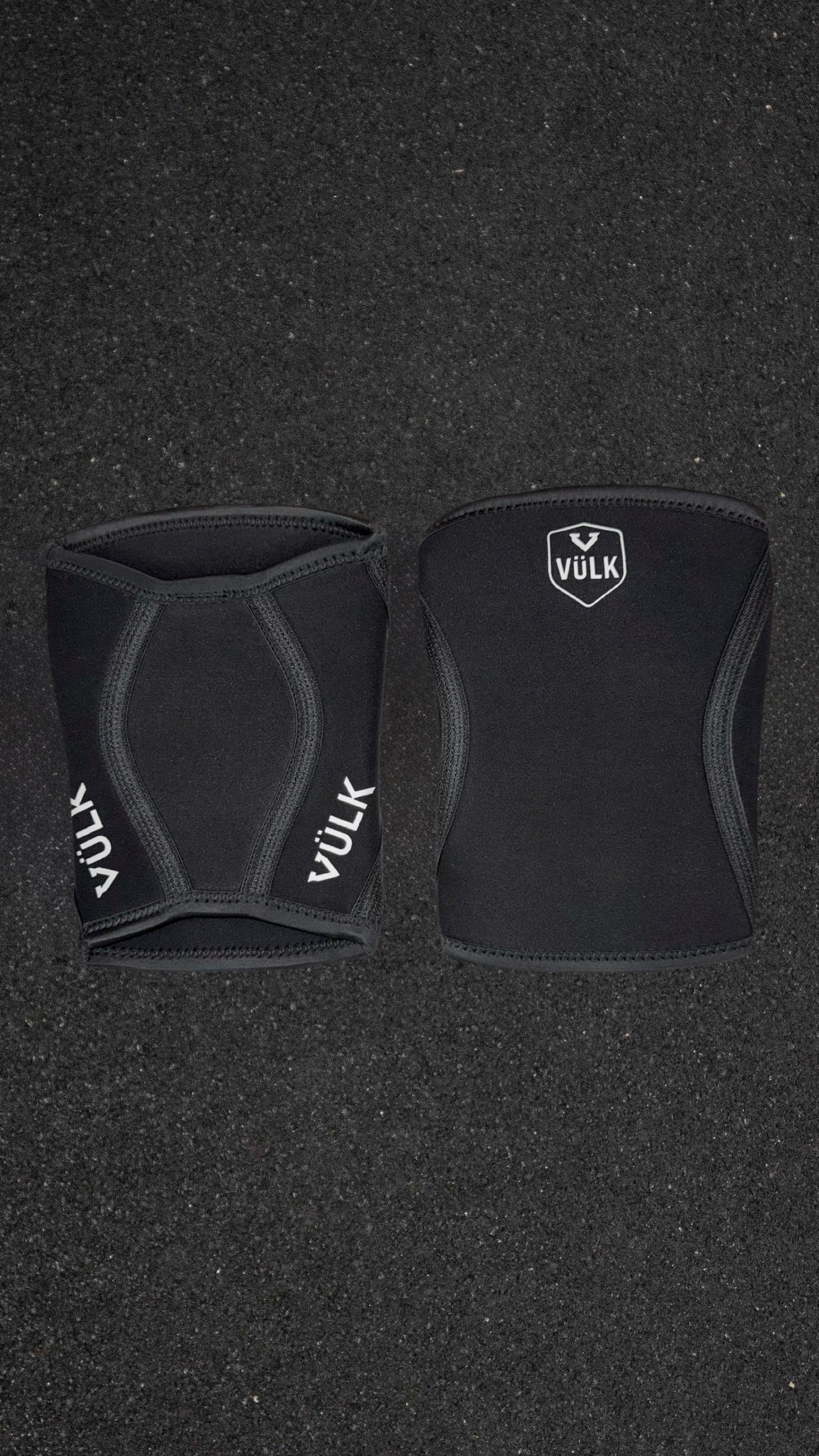 Rodilleras de Compresión 7mm VÜLK + bolsa de almacenamiento – Soporte Neopreno para CrossFit, Gym y Halterofilia