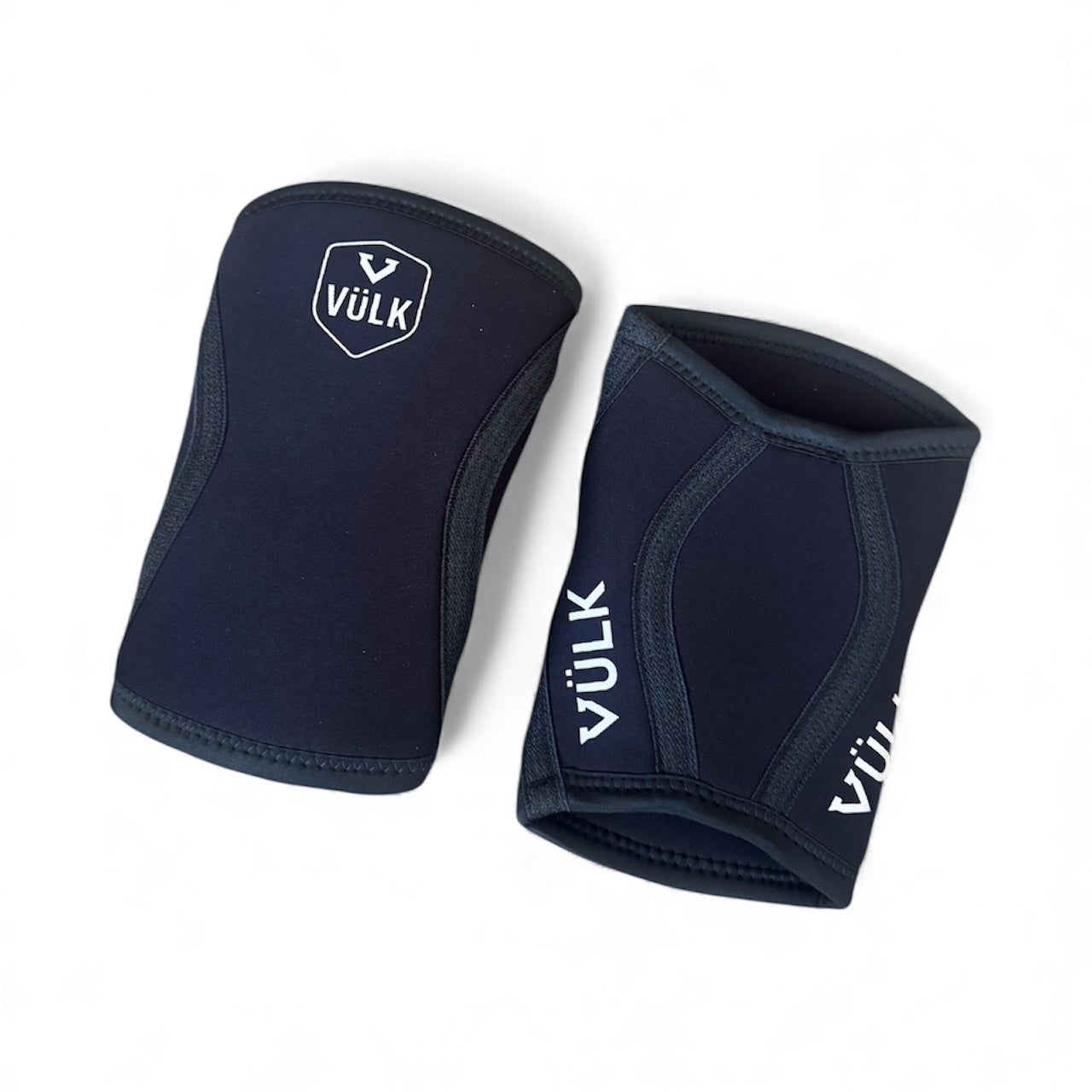 Rodilleras de Compresión 7mm VÜLK + bolsa de almacenamiento – Soporte Neopreno para CrossFit, Gym y Halterofilia