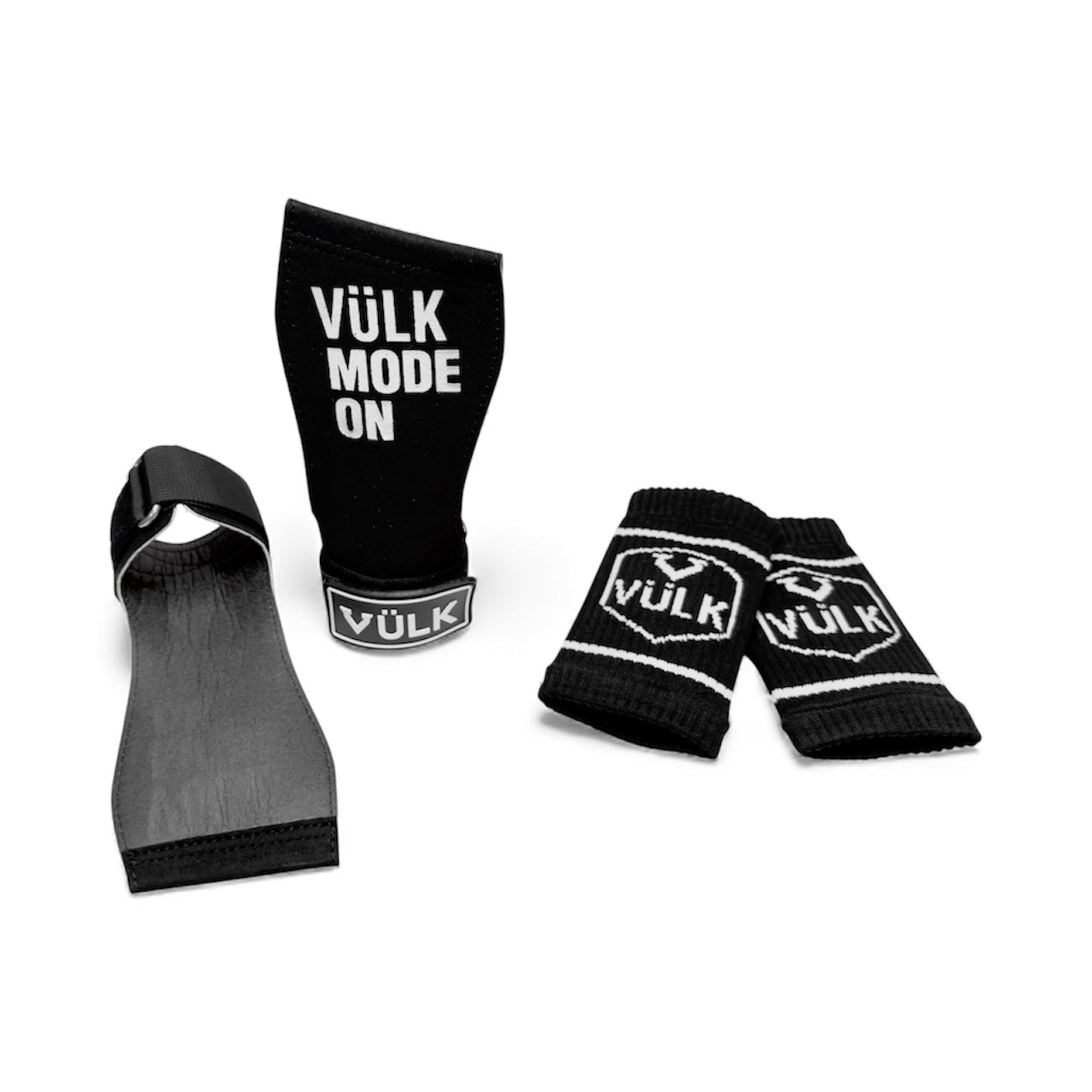 Calleras con magnesio VÜLK + Muñequeras + Bolsa de Transporte