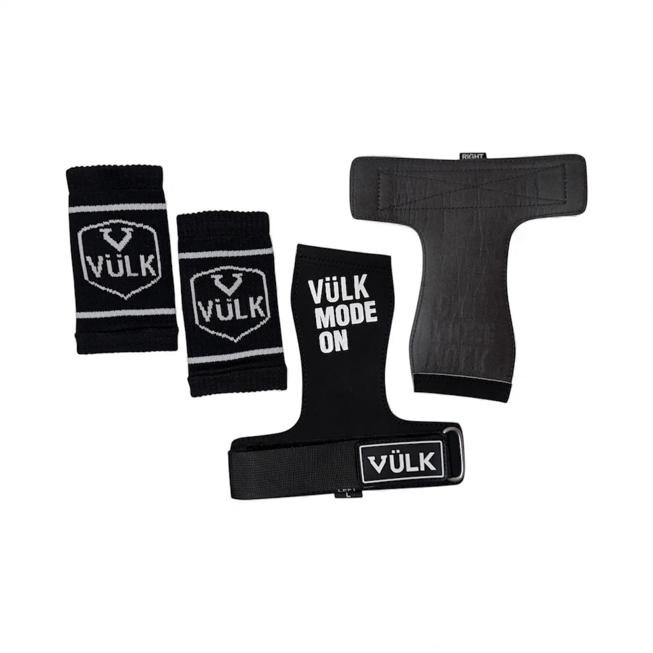 Calleras con magnesio VÜLK + Muñequeras + Bolsa de Transporte